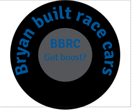 Bryan racing sticker